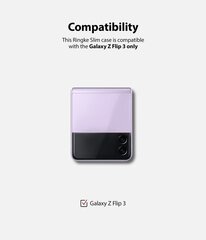 Чехол Ringke для телефона Samsung Galaxy Z Flip3 5G, прозрачный цена и информация | Чехлы для телефонов | pigu.lt