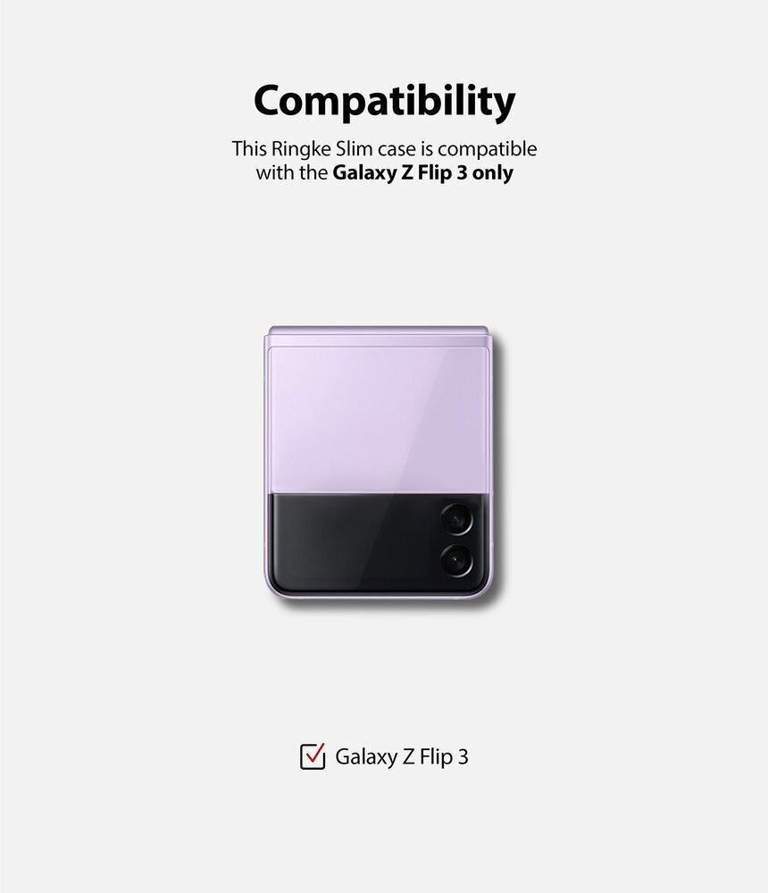 Ringke dėklas telefonui skirtas Samsung Galaxy Z Flip3 5G, skaidrus kaina ir informacija | Telefono dėklai | pigu.lt