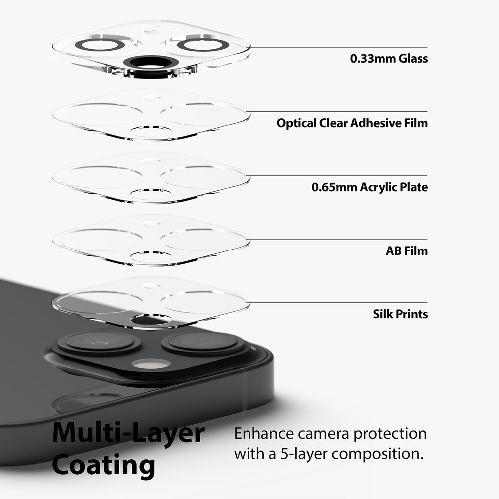 Ringke kameros apsauga iPhone 13 / iPhone 13 mini C1G021 цена и информация | Apsauginės plėvelės telefonams | pigu.lt