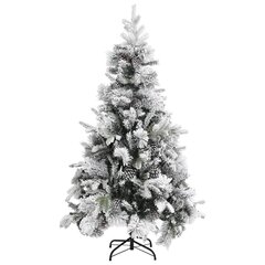 Kalėdinė eglutė su sniegu ir kankorėžiais 1.95 m kaina ir informacija | Eglutės, vainikai, stovai | pigu.lt