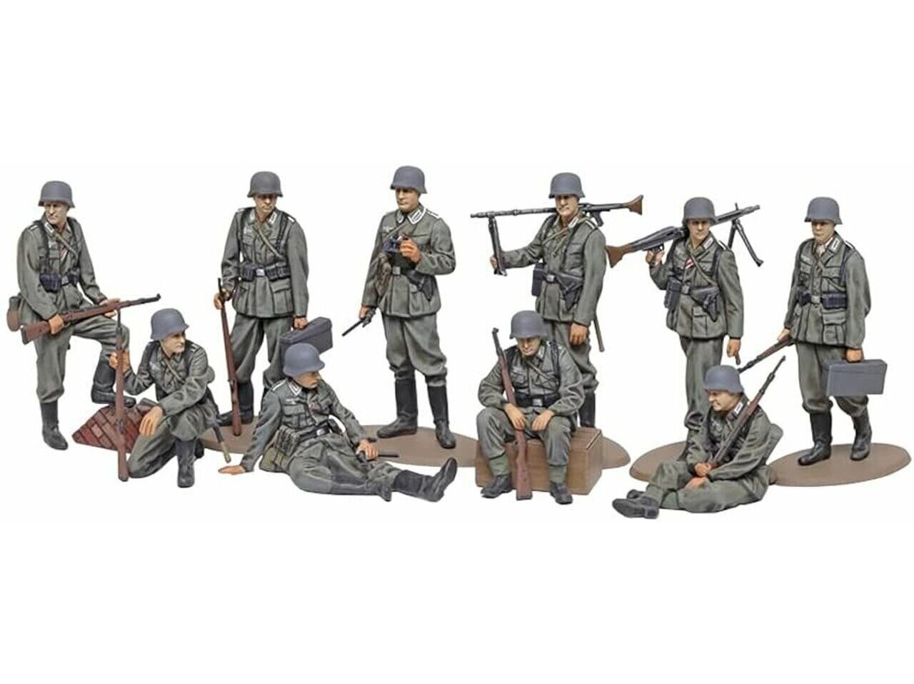 Konstruktorius Tamiya - WWII Wehrmacht Infantry Set, 1/48, 32602 цена и информация | Konstruktoriai ir kaladėlės | pigu.lt