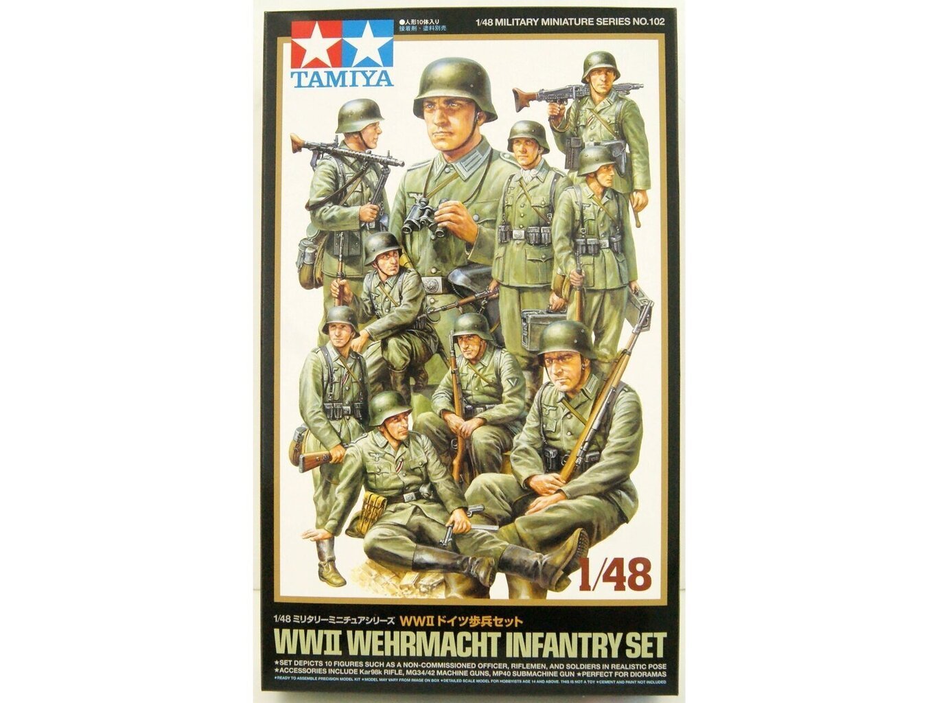 Konstruktorius Tamiya - WWII Wehrmacht Infantry Set, 1/48, 32602 цена и информация | Konstruktoriai ir kaladėlės | pigu.lt