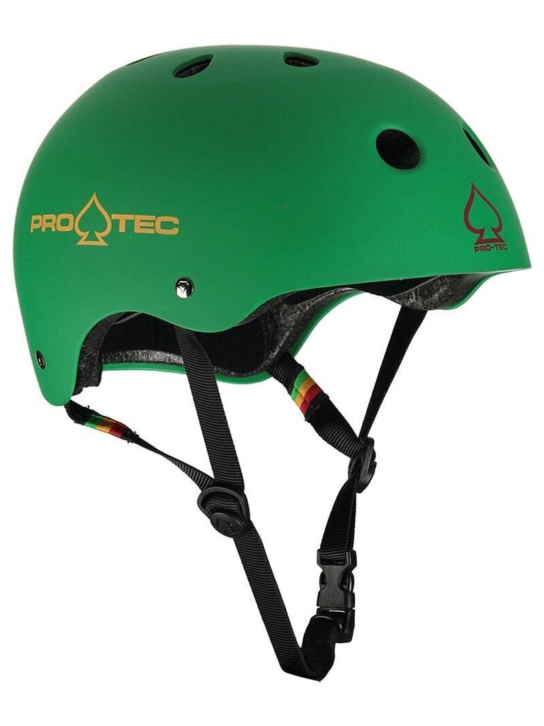 Šalmas PRO-TEC Classic Matte Rasta, žalias kaina ir informacija | Šalmai | pigu.lt