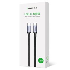 USB Type C - USB-кабель для зарядки и передачи данных Ugreen Power Delivery 100W Quick Charge FCP 5A, 3 м, серый (90120 US316) цена и информация | Кабели для телефонов | pigu.lt