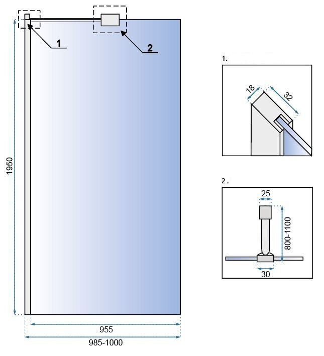 Dušo sienelė REA Aero N Evo su lentynėle/kabykla, 80,90,100,110,120 x195cm kaina ir informacija | Dušo durys ir sienelės | pigu.lt