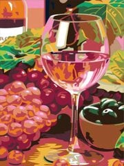 Kартины по номерам "Розовое вино" 30x40 G цена и информация | Живопись по номерам | pigu.lt