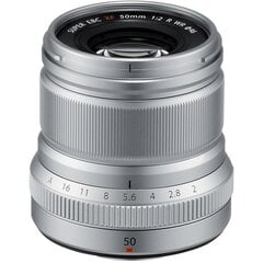 Fujifilm Fujinon XF 50mm, F2 R WR, silver kaina ir informacija | Objektyvai | pigu.lt