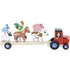 Medinis traktorius su gyvūnais ant viršaus Vilac kaina ir informacija | Žaislai kūdikiams | pigu.lt