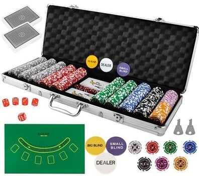 Техас Стронг 500 Token Poker Set + Алюминиевый чехол цена и информация | Азартные игры | pigu.lt