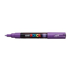 Маркер UNI Posca PC-1M фиолетовый (12) цена и информация | Письменные принадлежности | pigu.lt