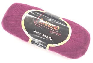 Mezgimo siūlai Lanoso Super Angora 100g; spalva 217 kaina ir informacija | Mezgimui | pigu.lt