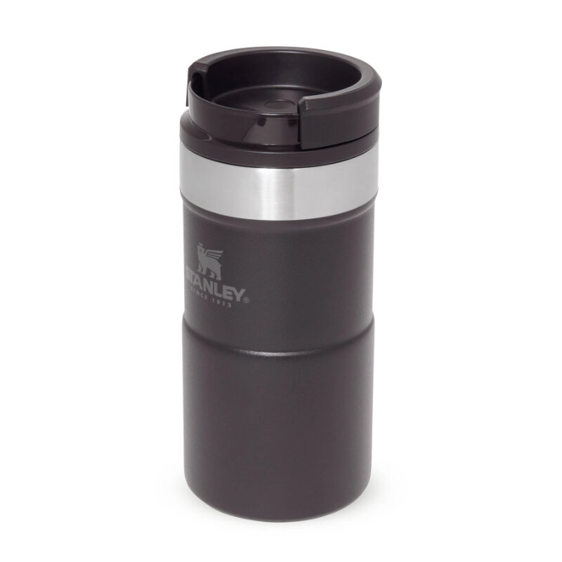 Termo puodelis The NeverLeak Travel Mug, 0,25 L, matinės juodos spalvos kaina ir informacija | Termosai, termopuodeliai | pigu.lt