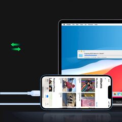 Быстрая зарядка Ugreen USB Type C - кабель Lightning (сертификат MFI) чип C94 Power Delivery, 1 м, синяя (US387 20313) цена и информация | Кабели для телефонов | pigu.lt