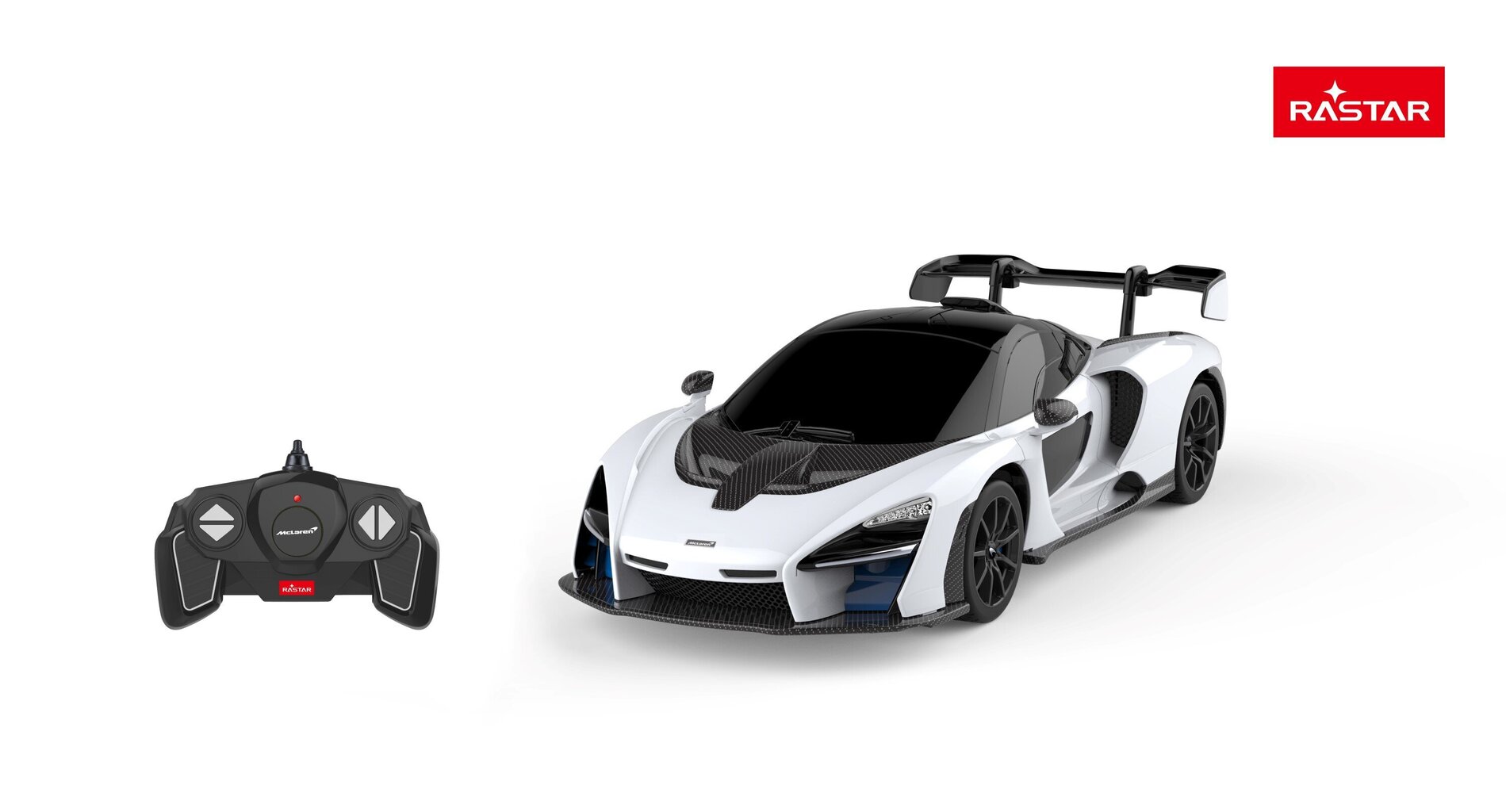 Radijo bangomis valdomas automodelis McLaren Senna 1:16 Rastar, 96300 kaina ir informacija | Žaislai berniukams | pigu.lt