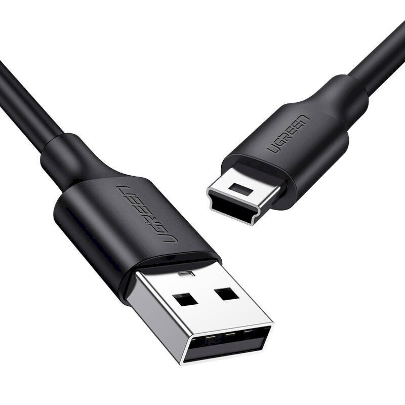 Ugreen US132, USB - Mini USB, 0.25m (black) kaina ir informacija | Laidai telefonams | pigu.lt