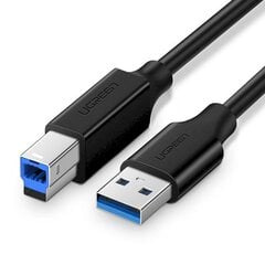 Кабель принтера USB 3.0 A-B UGREEN US210, 1 м (черный) цена и информация | Кабели для телефонов | pigu.lt