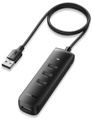 UGREEN CM416 4in1 USB to 4x USB adapter (black) цена и информация | Адаптеры, USB-разветвители | pigu.lt