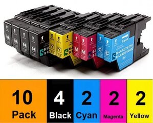 G&G ink kit LC127XLBK+LC125C/M/Y*4 kaina ir informacija | Kasetės rašaliniams spausdintuvams | pigu.lt