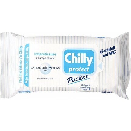 Intymios higienos drėgnos servetėlės Chilly pH5, 12 vnt. kaina ir informacija | Drėgnos servetėlės, paklotai | pigu.lt