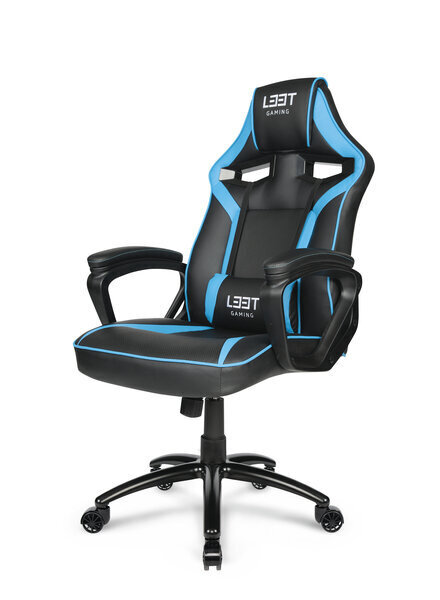 Žaidimų kėdė L33T Extreme, juoda/mėlyna kaina ir informacija | Biuro kėdės | pigu.lt