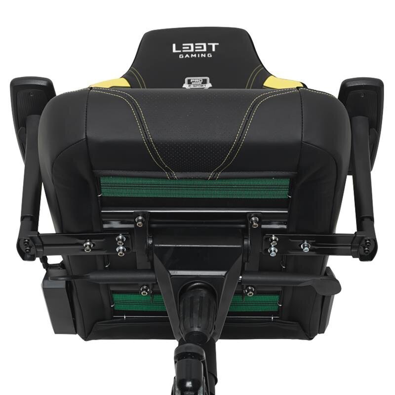 Žaidimų kėdė L33T E-Sport Pro Excellence, juoda/geltona kaina ir informacija | Biuro kėdės | pigu.lt