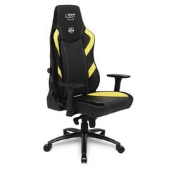 Игровое кресло L33T E-Sport Pro Excellence, черное/желтое цена и информация | Офисные кресла | pigu.lt