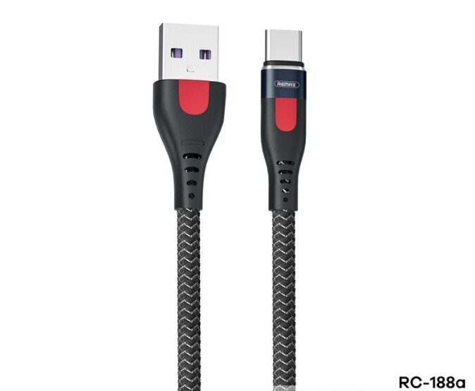 Kabelis Remax RC-188a USB-C 5A Greitas krovimas kaina ir informacija | Laidai telefonams | pigu.lt