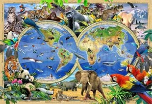 Деревянная головоломка Карта Царства Животных, 300 д. цена и информация | Настольные игры, головоломки | pigu.lt