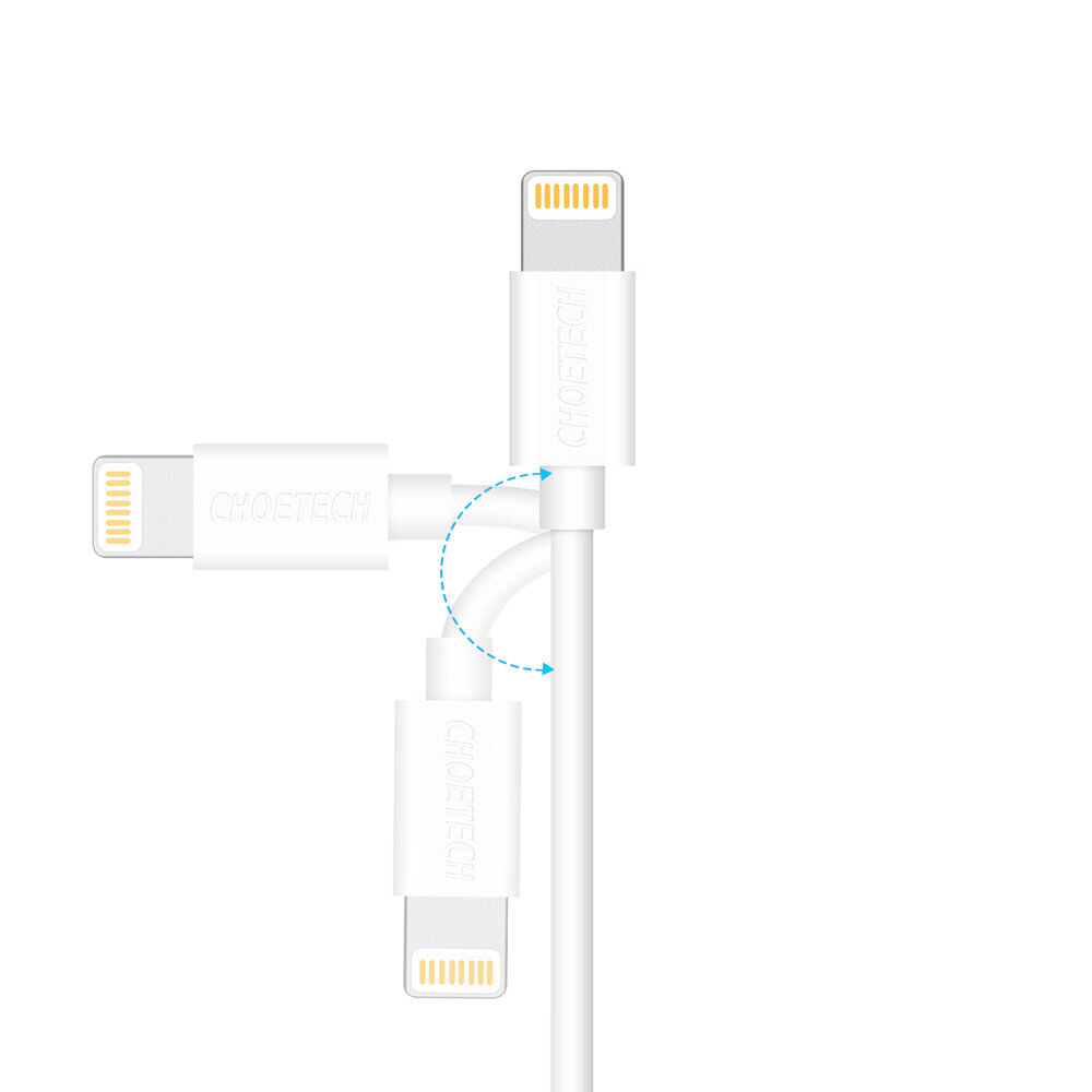 Laidas telefonui Choetech, USB-A, Lightning MFI 1.8m kaina ir informacija | Laidai telefonams | pigu.lt