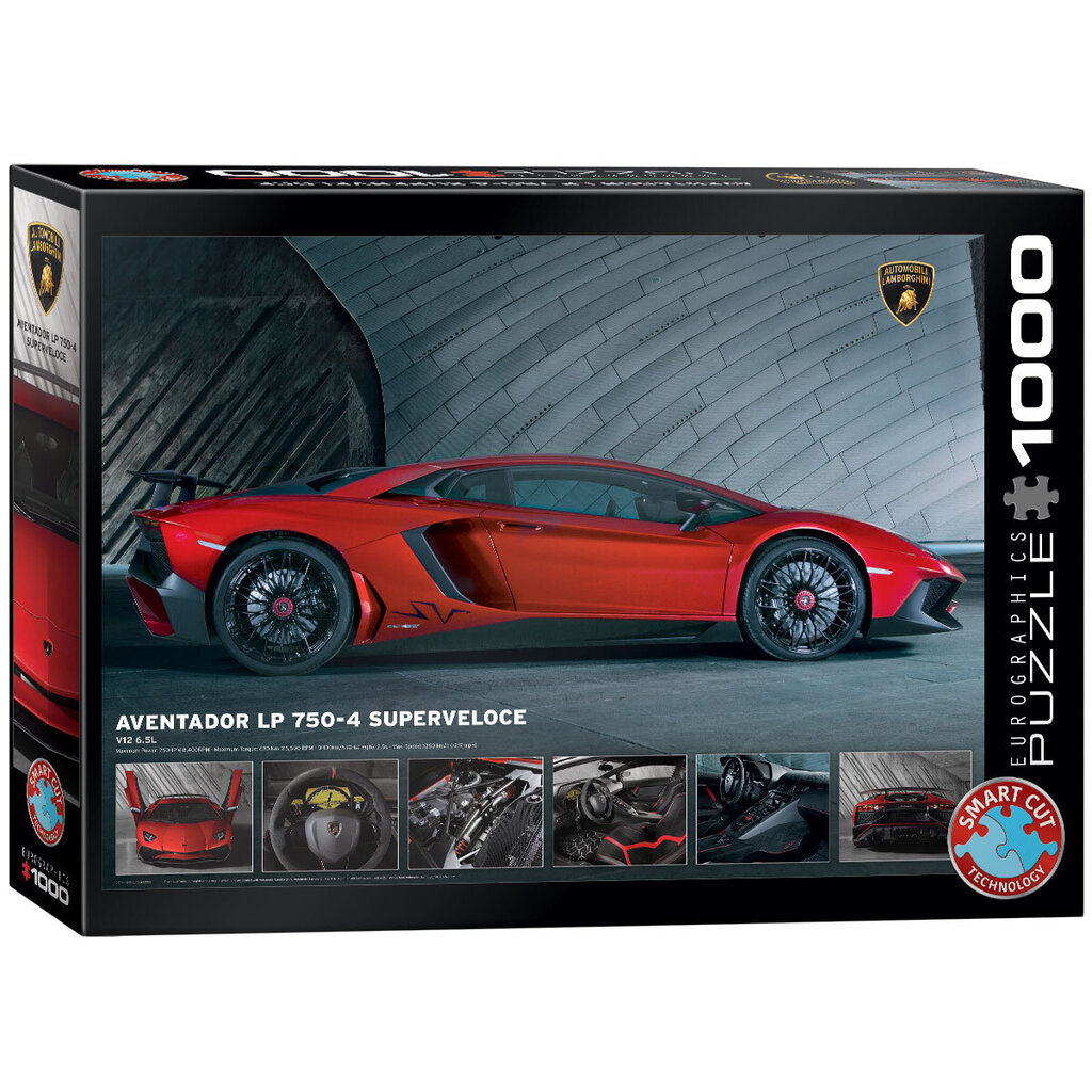 Dėlionė Eurographics, 6000-0871, Lamborghini Aventador 750-4 Superveloce, 1000 d. цена и информация | Dėlionės (puzzle) | pigu.lt