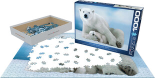 Dėlionė Eurographics, 6000-1198, Polar Bear & Baby, 1000 d. kaina ir informacija | Dėlionės (puzzle) | pigu.lt