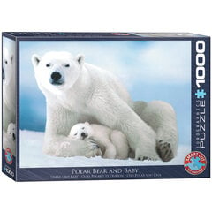 Dėlionė Eurographics, 6000-1198, Polar Bear & Baby, 1000 d. kaina ir informacija | Dėlionės (puzzle) | pigu.lt