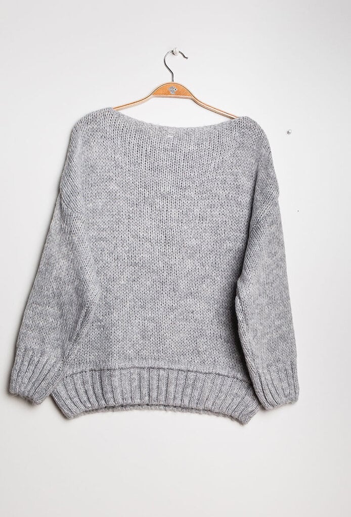 Megztinis su vilna moterims Lea.R, pilkas цена и информация | Megztiniai moterims | pigu.lt