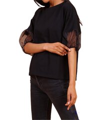 Marškinėliai moterims Contemplay, juodi kaina ir informacija | Marškinėliai moterims | pigu.lt