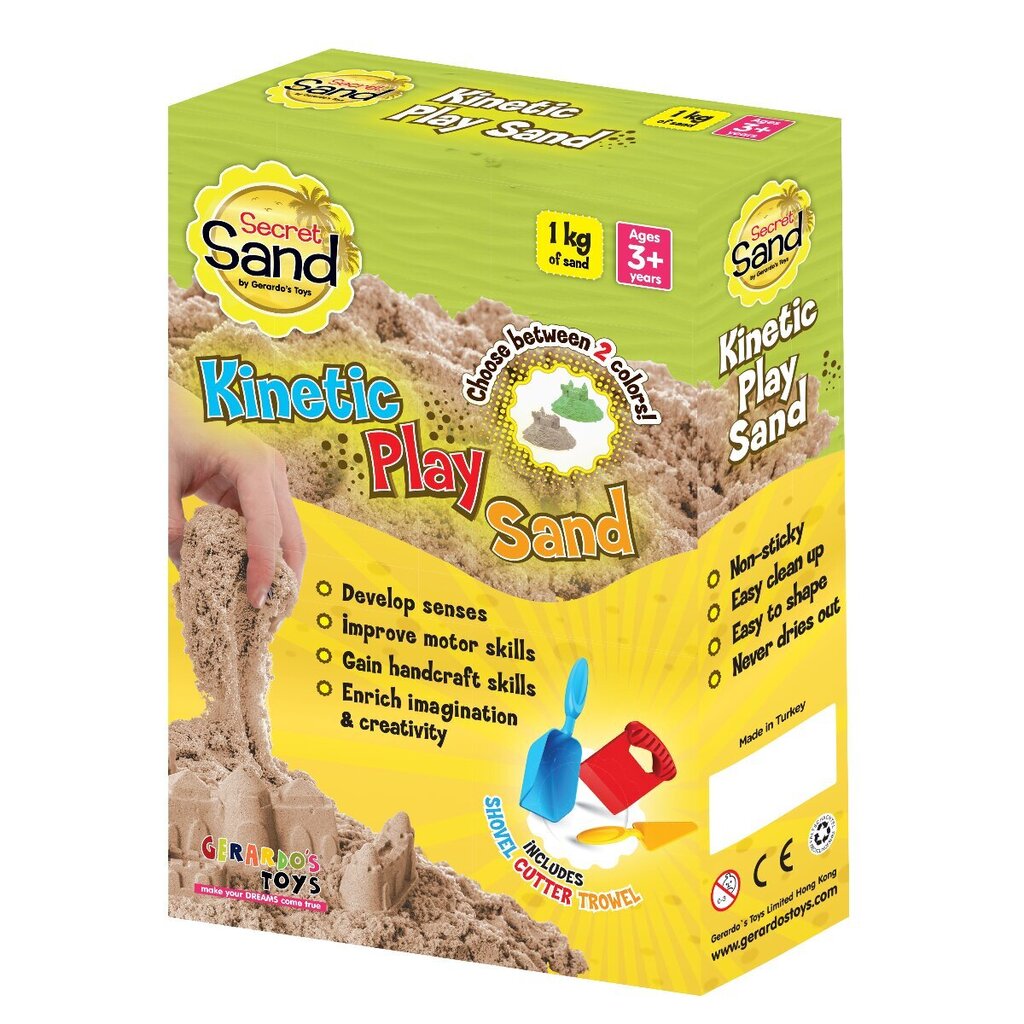 Kinetinis smėlis su priedais Secret Sand, 1kg kaina ir informacija | Lavinamieji žaislai | pigu.lt