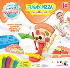 Plastilinas Dough Craft Runny Pizza, 4x30g kaina ir informacija | Lavinamieji žaislai | pigu.lt