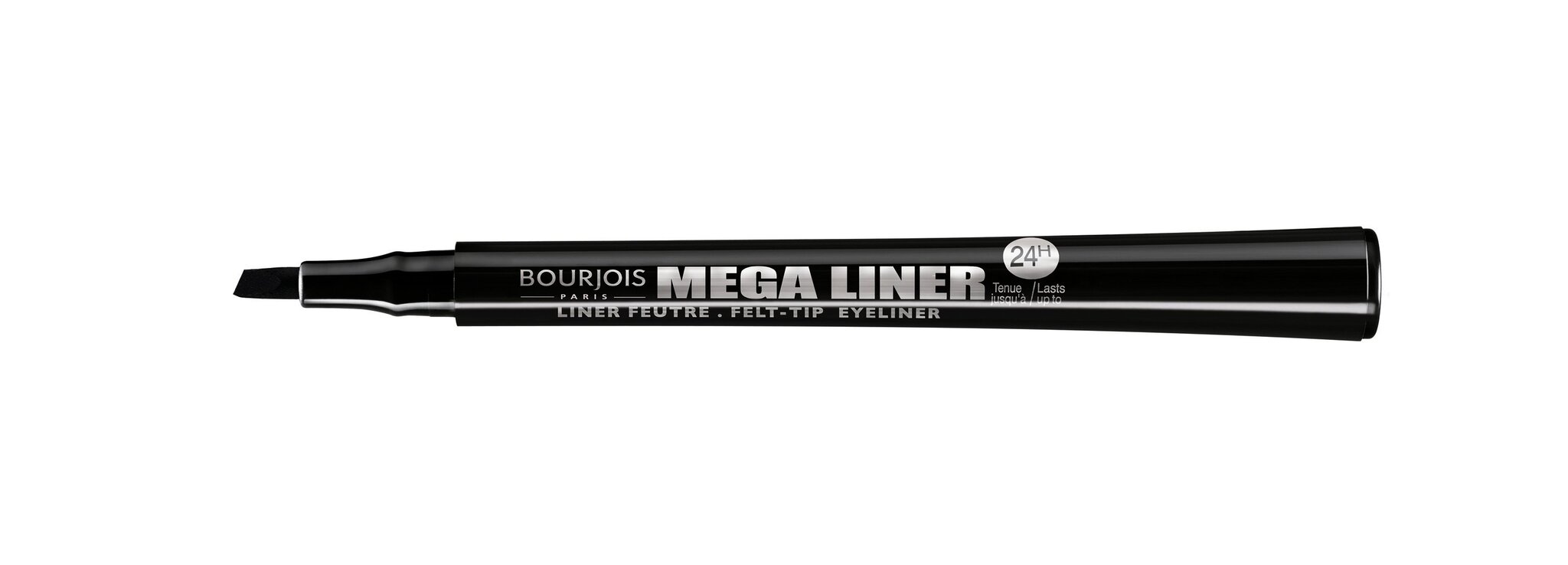 Akių plunksnelė Bourjois Mega Liner, 0.8 ml kaina ir informacija | Akių šešėliai, pieštukai, blakstienų tušai, serumai | pigu.lt