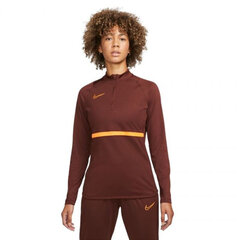 Женский спортивный джемпер Nike Dri-FIT Academy 21 Drill Top W CV2653 273, коричневый цена и информация | Спортивная одежда женская | pigu.lt