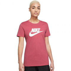 Sportiniai marškinėliai moterims Nike NSW Tee Essential Icon Futura W BV6169 622, rožiniai kaina ir informacija | Sportinė apranga moterims | pigu.lt