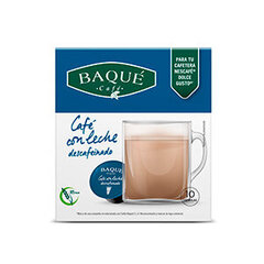 Cafe Baque Caffe Latte be kofeino Dolce gusto®* aparatų kavos kapsulės, 10 vnt. kaina ir informacija | Kava, kakava | pigu.lt