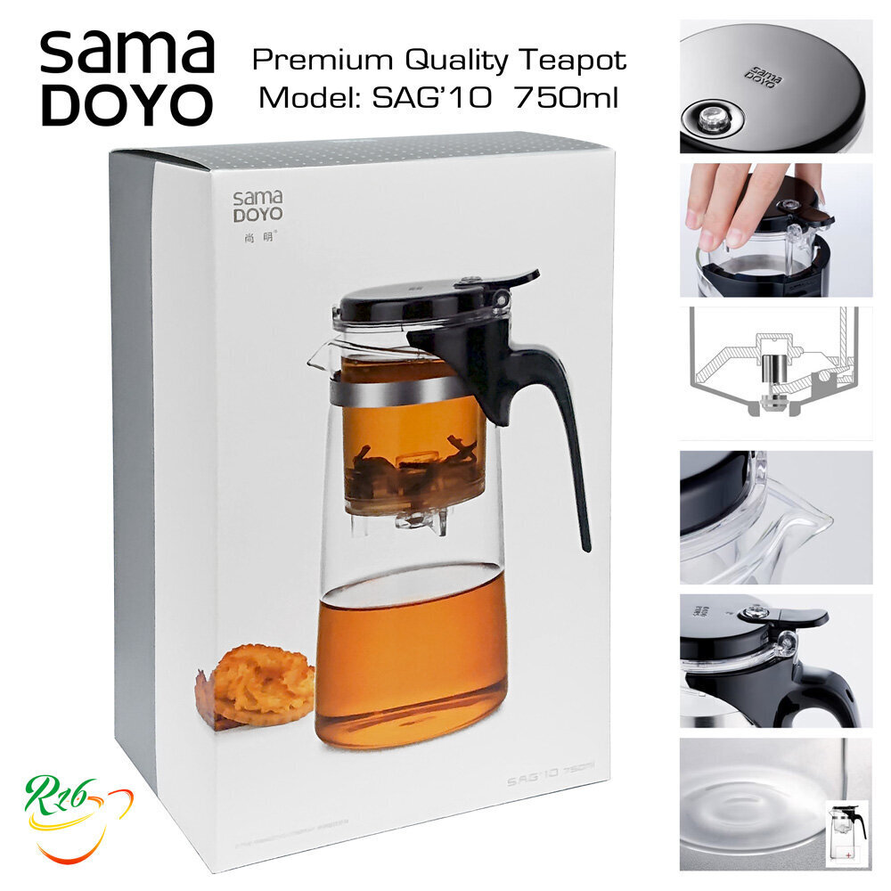 SAMADOYO Premium klasės virdulys SAG10, Premium Quality Teapot, 750 ml kaina ir informacija | Taurės, puodeliai, ąsočiai | pigu.lt