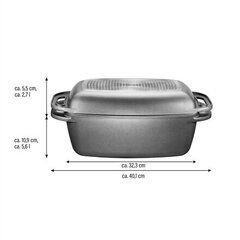 Форма для выпечки Stoneline с крышкой 7947, 32x20 см цена и информация | Формы, посуда для выпечки | pigu.lt