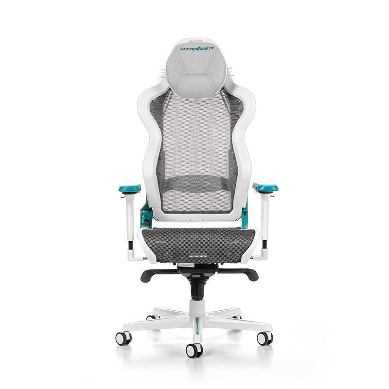 Ergonominė kėdė DXRACER Air Series R1S-WQG, balta/žydra kaina ir informacija | Biuro kėdės | pigu.lt