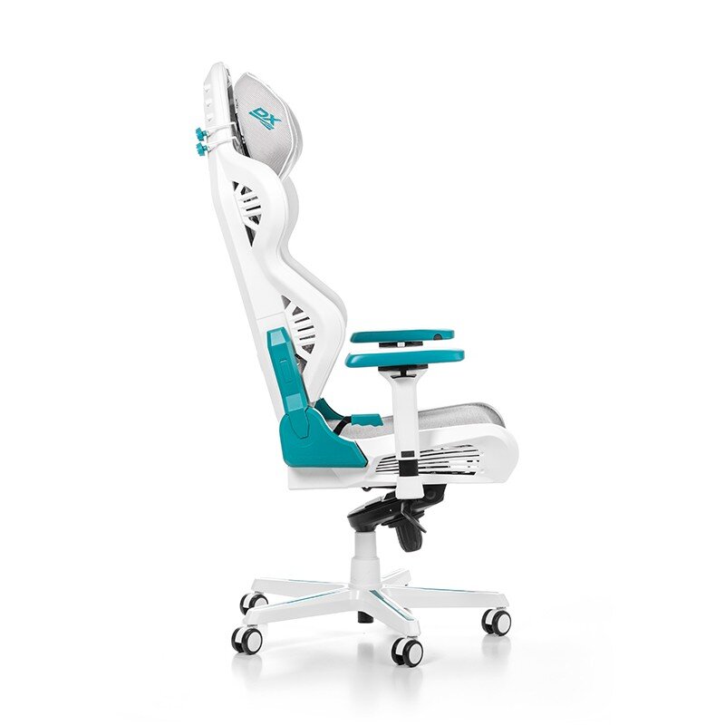 Ergonominė kėdė DXRACER Air Series R1S-WQG, balta/žydra kaina ir informacija | Biuro kėdės | pigu.lt