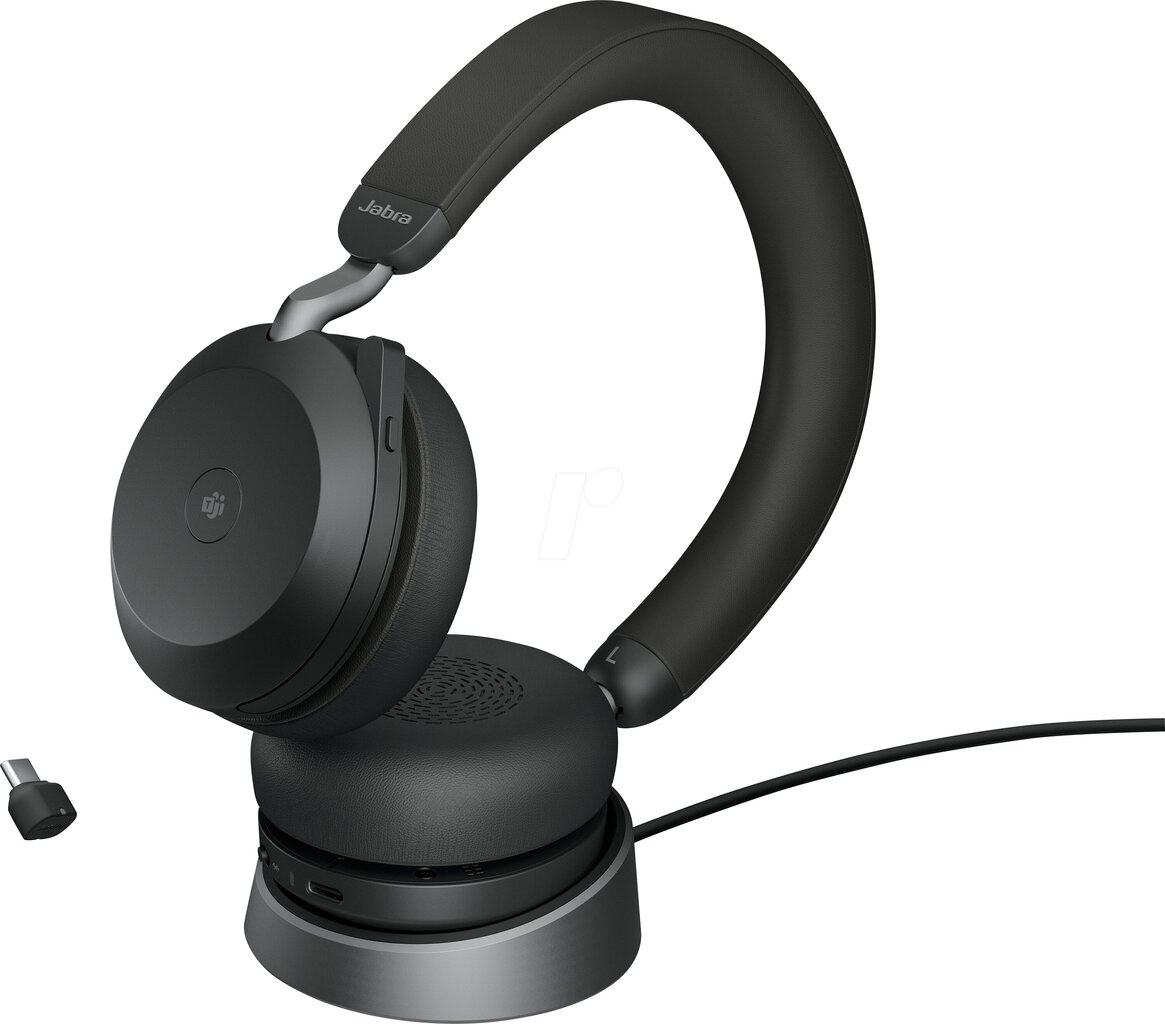 Belaidės ausinės Jabra Evolve2 75, black kaina | pigu.lt