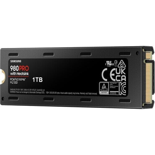 SSD|SAMSUNG|980 Pro|1TB|M.2|PCIE|NVMe|Write speed 5000 MBytes/sec|Read speed 7000 MBytes/sec|MZ-V8P1T0CW kaina ir informacija | Vidiniai kietieji diskai (HDD, SSD, Hybrid) | pigu.lt