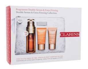 Veido odos priežiūros priemonių rinkinys Clarins Programme Double & Extra Firming kaina ir informacija | Veido aliejai, serumai | pigu.lt