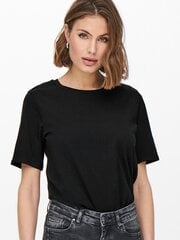 Moteriški marškinėliai ONLY 15256961*02, juodi kaina ir informacija | Marškinėliai moterims | pigu.lt