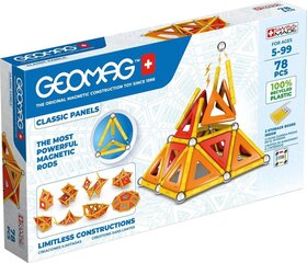 Магнитный конструктор Geomag Classic Panels Green Line, 78 д. цена и информация | Конструкторы и кубики | pigu.lt