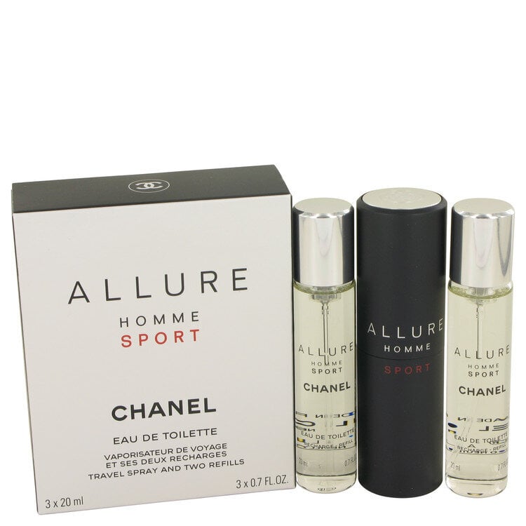 Tualetinis vanduo Chanel Allure Homme Sport EDT vyrams 3 x 20 ml kaina ir informacija | Kvepalai vyrams | pigu.lt